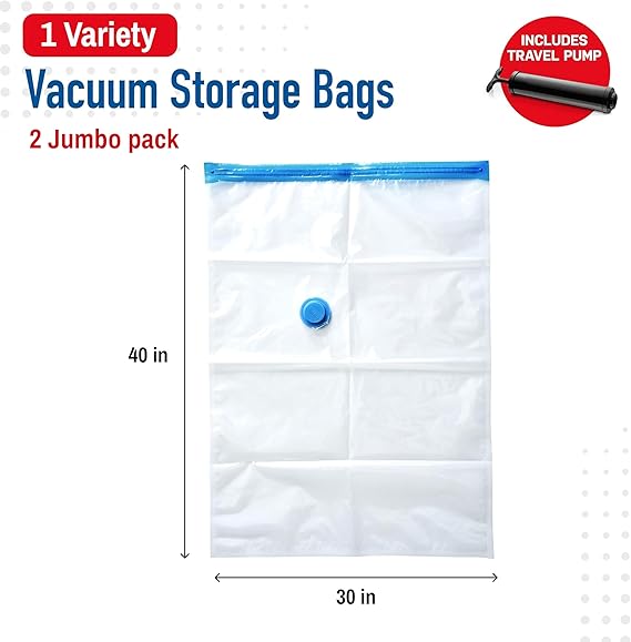 Space Saver Jumbo Vacuum Storage Bags ( 2 Pack )